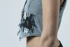 Patchwork Denim Vest