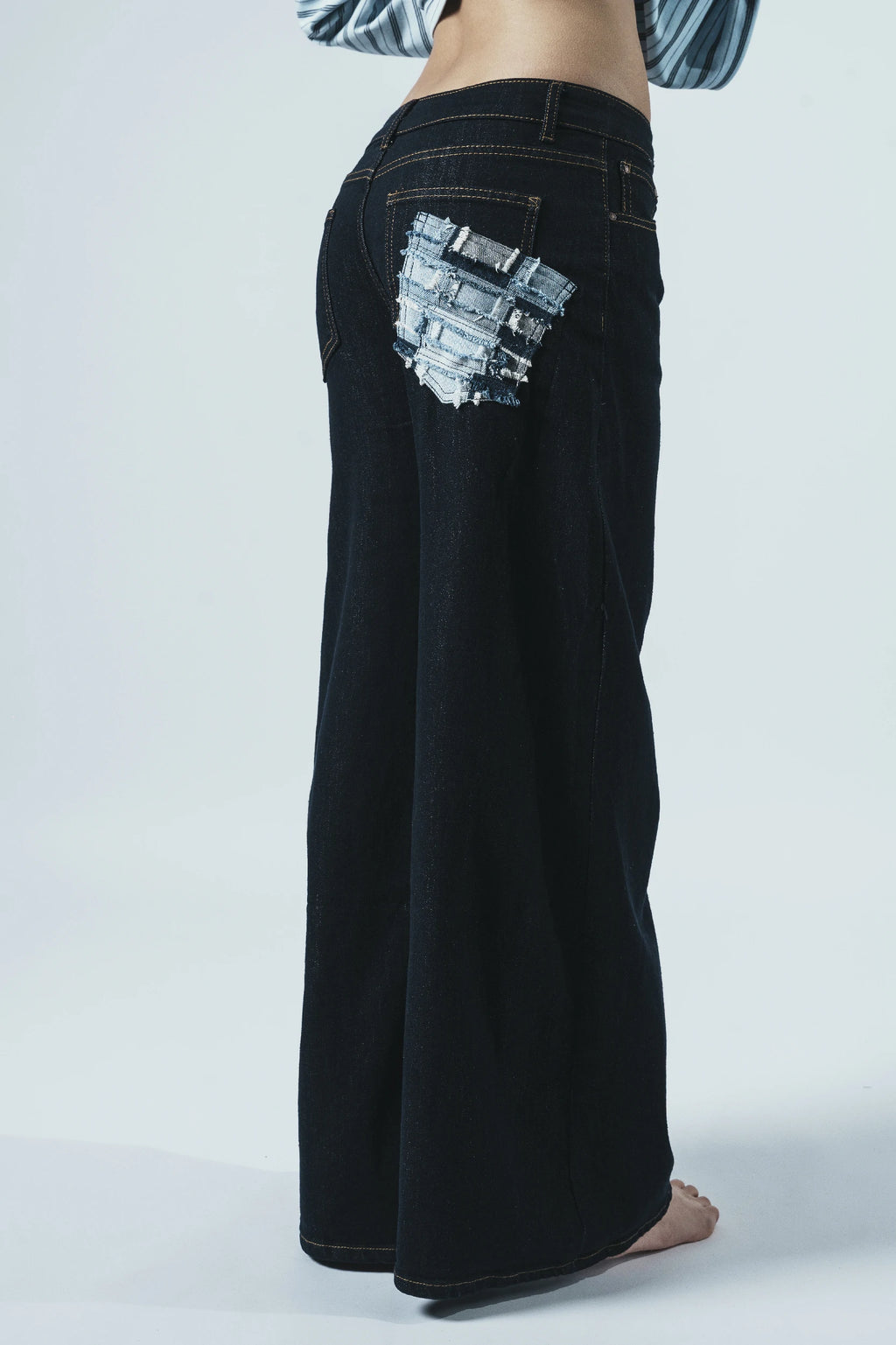 Side Patch Denim Jeans